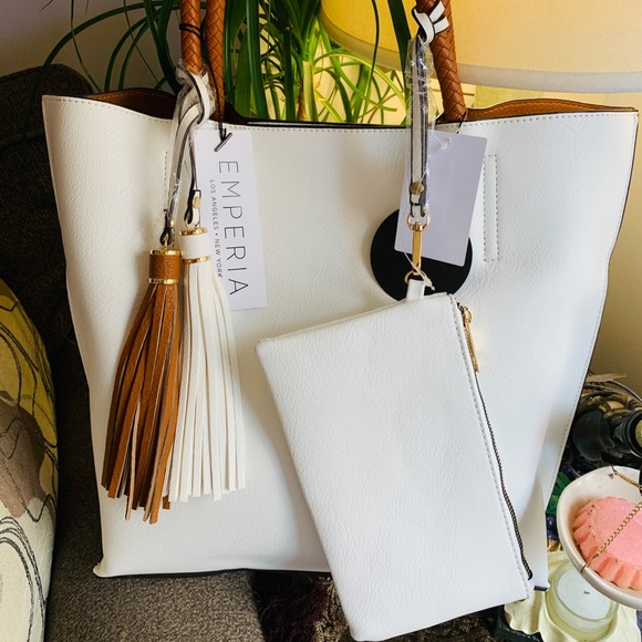 emperia Handbags - ⛔️SOLD⛔️Emperia genuine soft leather 3 pieces top zip tote